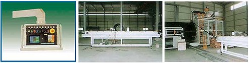 Large-caliber hollow winding pipe production line